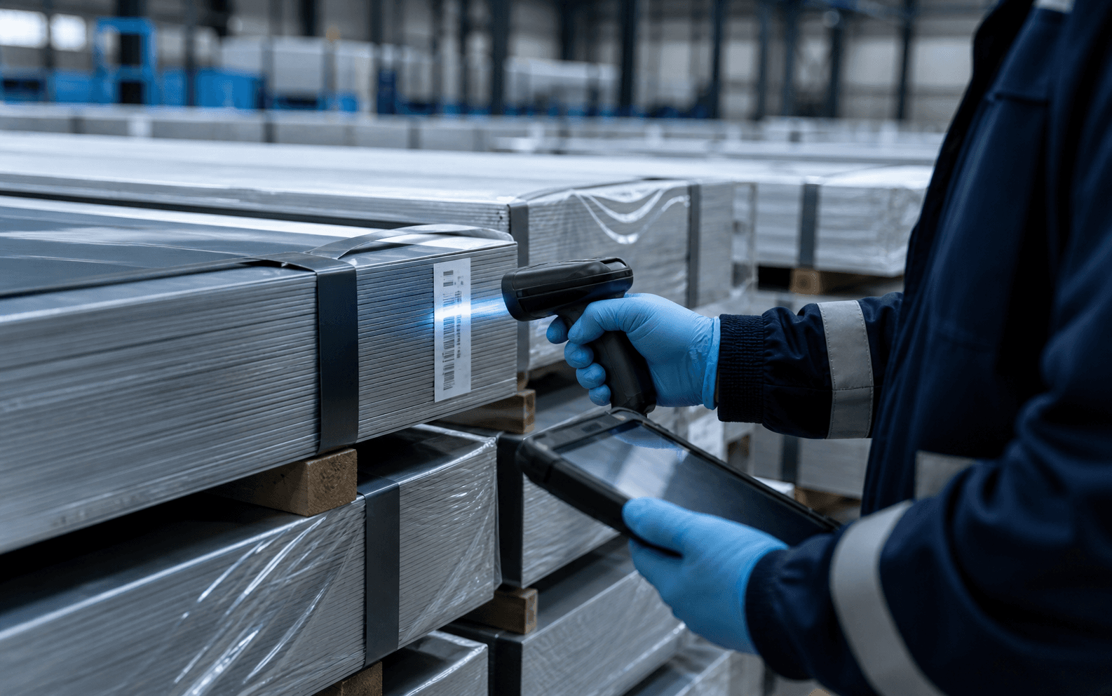 Paketlenmiş metal ürünlerde dijital izlenebilirlik kontrolü
