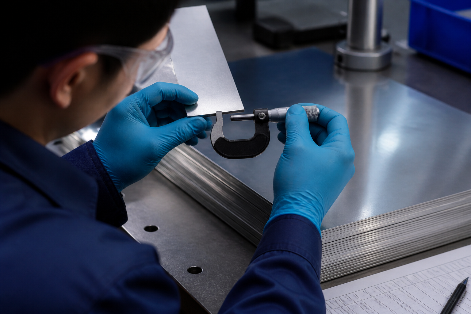 Metal kalite kontrol laboratuvarı