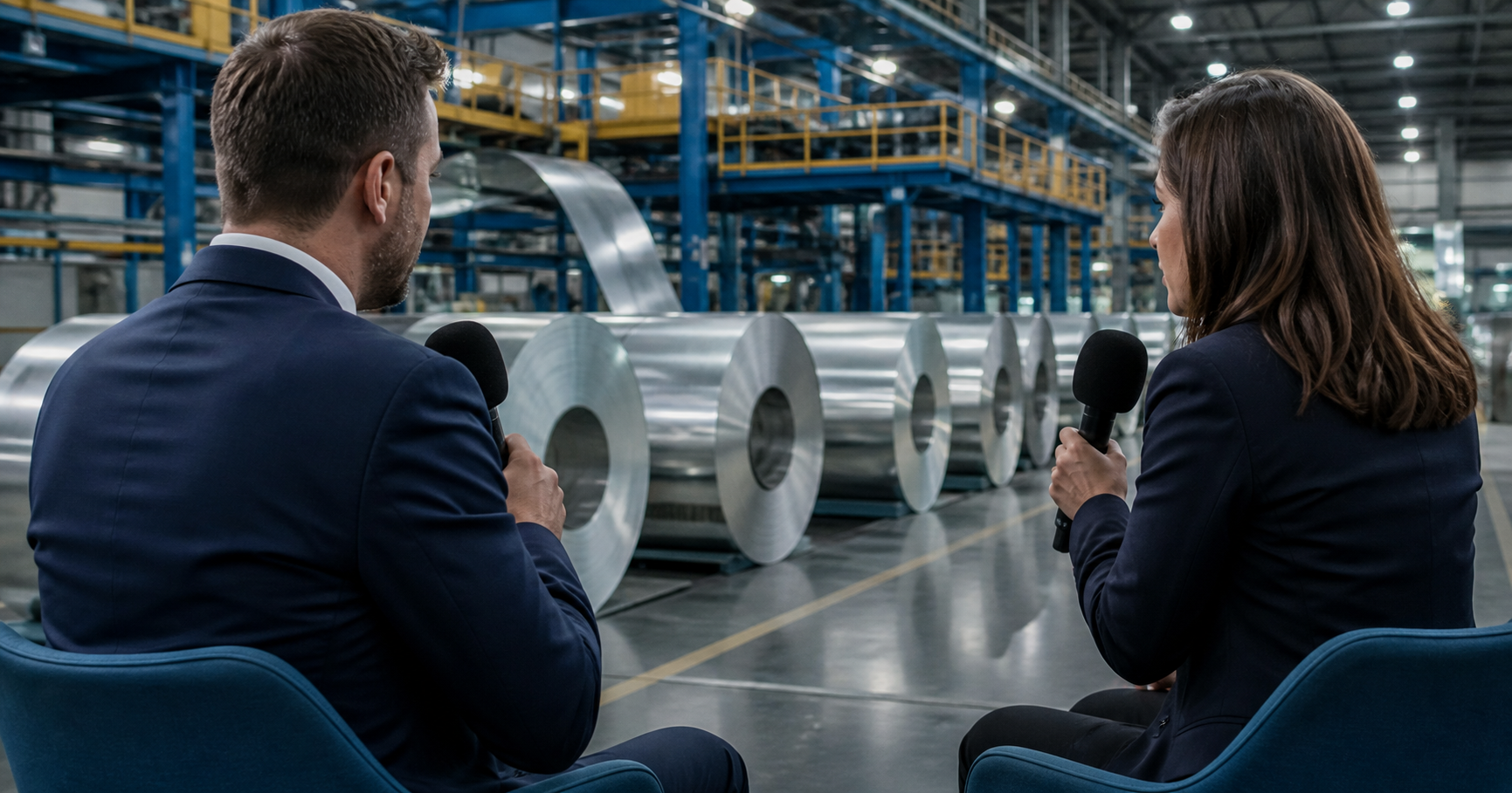 Metal fabrikasında gerçekleştirilen sektörel röportaj