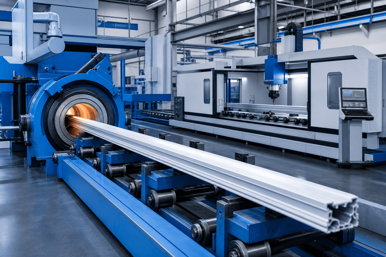 Alüminyum profil ekstrüzyon ve CNC hattı