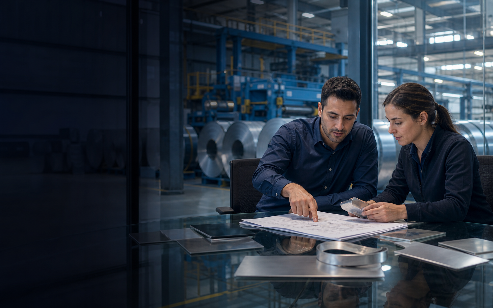SERBA Metal teknik satış ekibi proje detaylarını değerlendiriyor