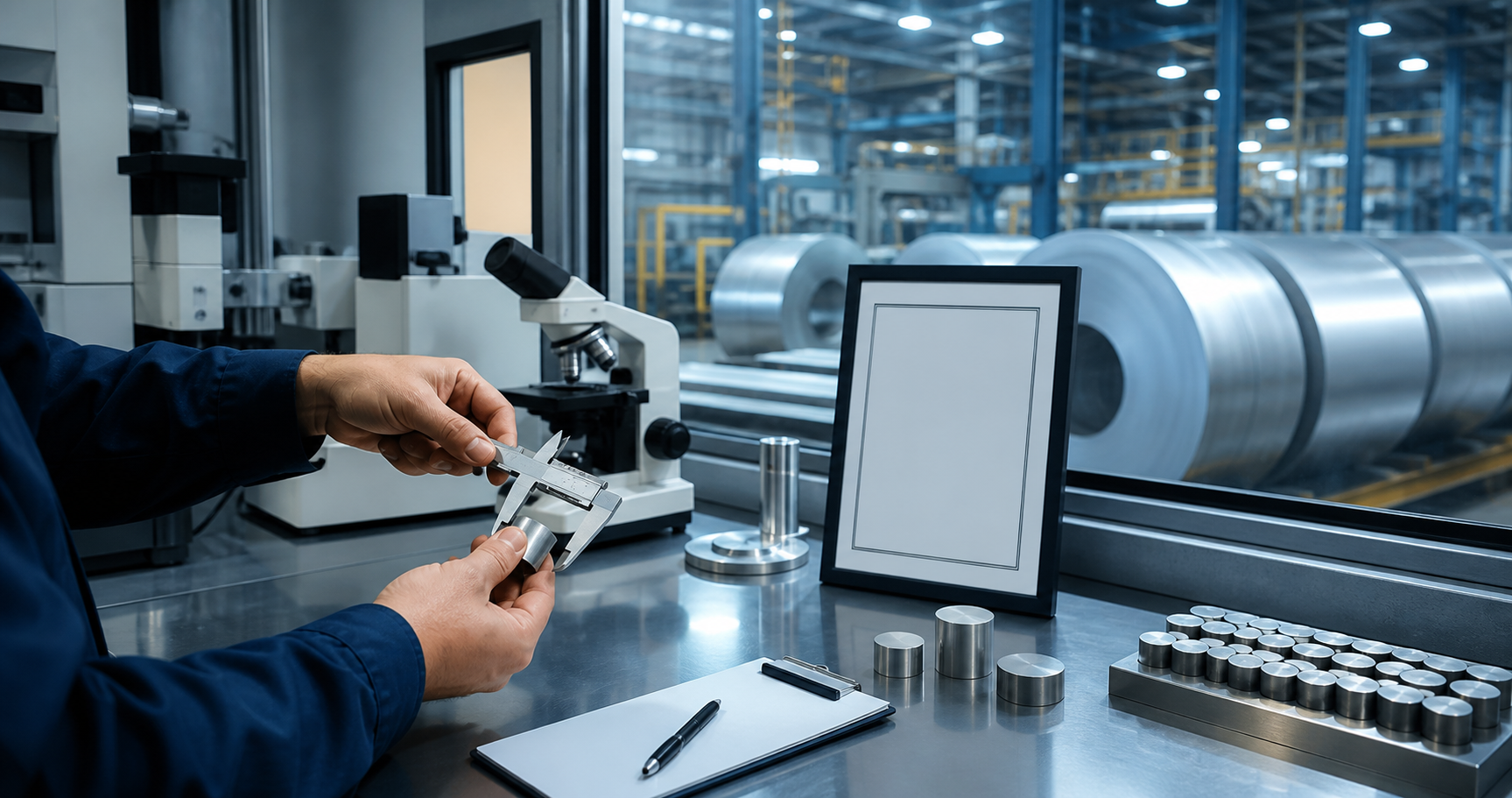 Metal kalite laboratuvarında ölçüm ve süreç kontrolü
