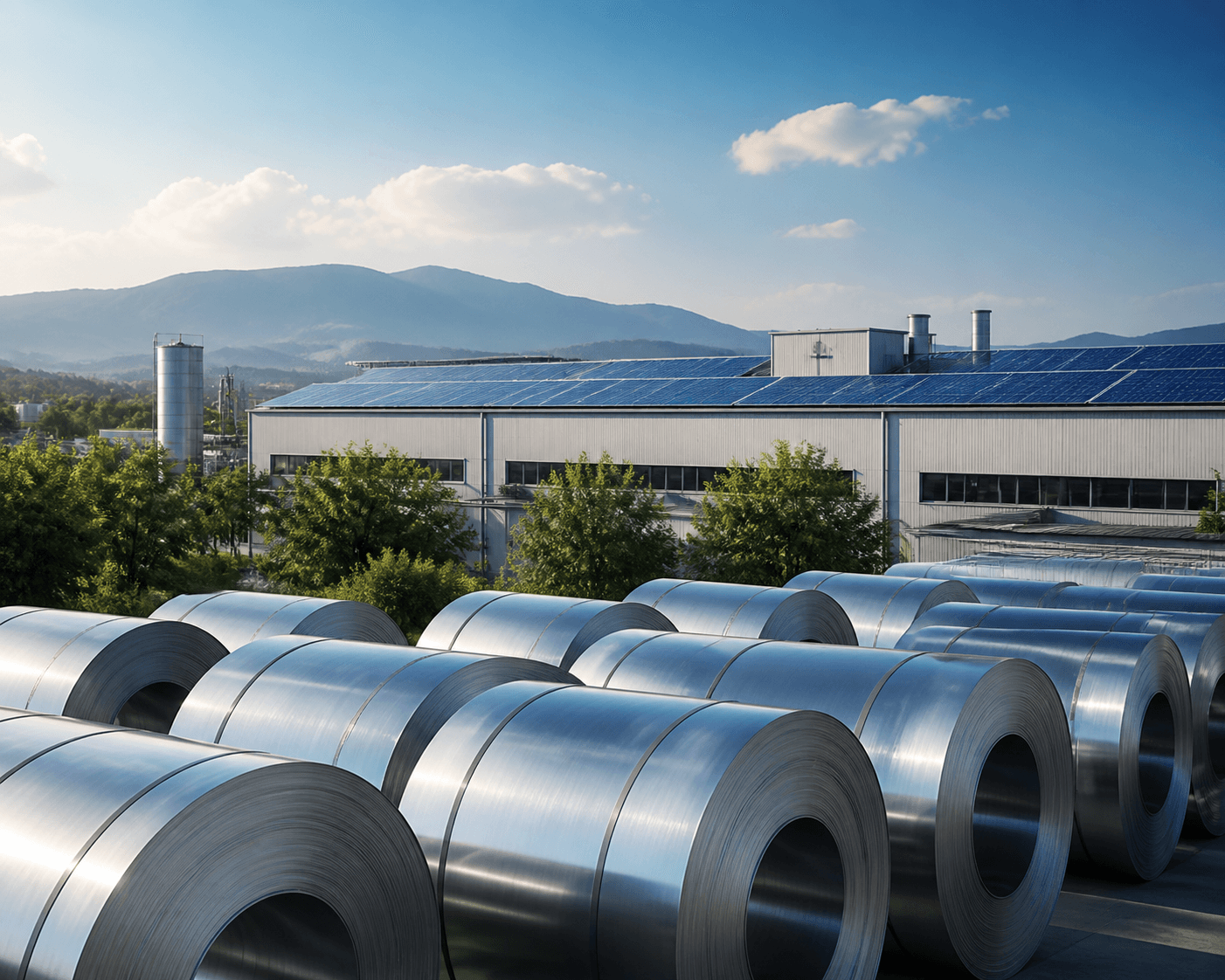 Güneş enerjili metal fabrikası