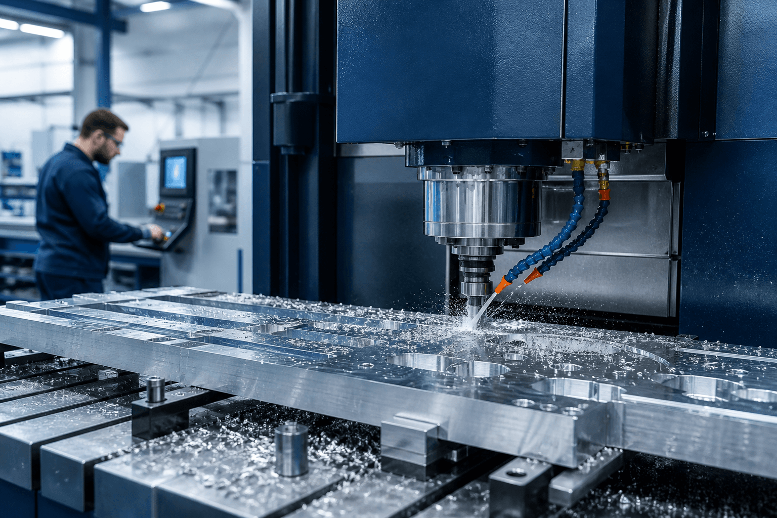 Alaşımlı alüminyum plakanın CNC tezgâhında işlenmesi